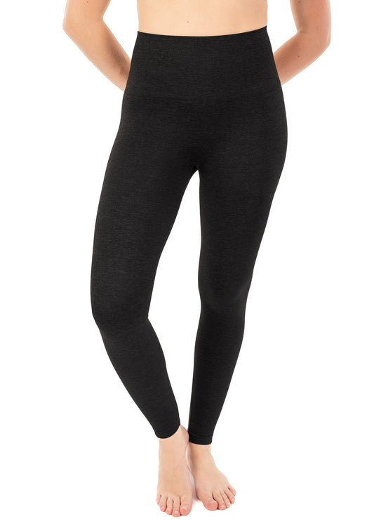 Full Shaping Legging With Double Layer 5" Waistband - Black