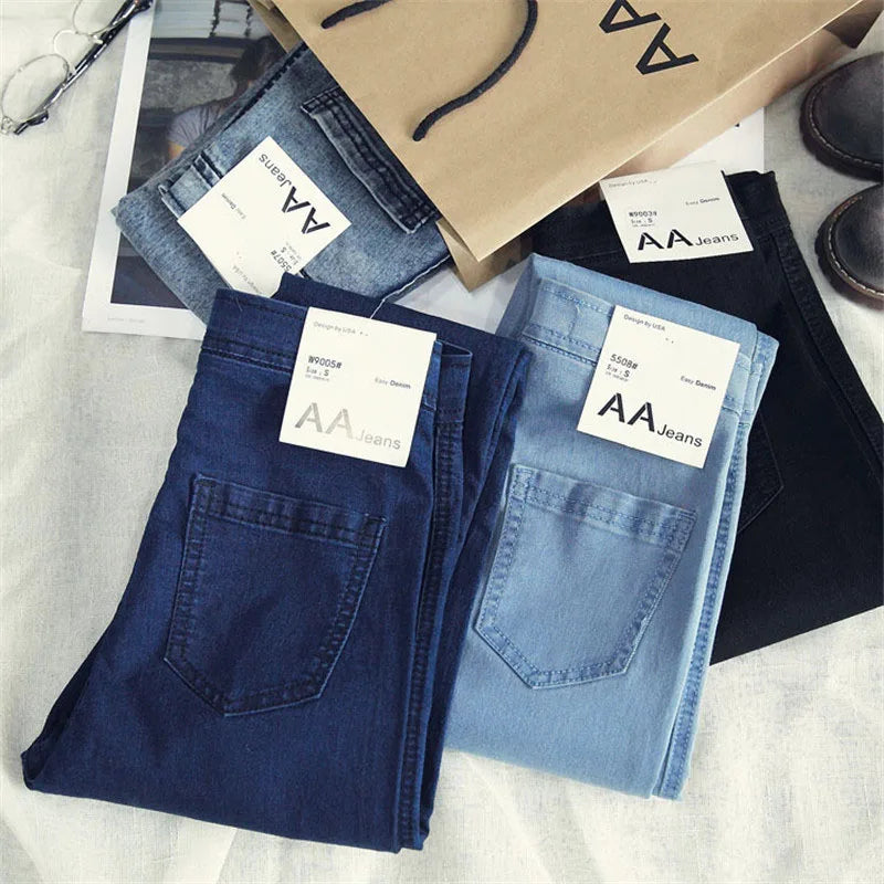 Women's High-Waist Stretch Skinny Jeans