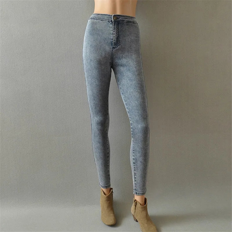 Women's High-Waist Stretch Skinny Jeans