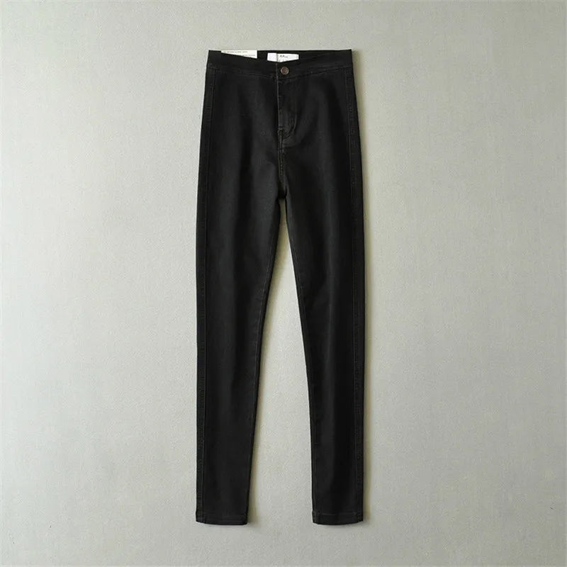 Women's High-Waist Stretch Skinny Jeans